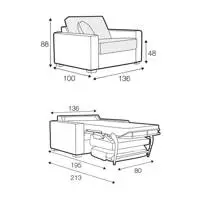 Lukas Armchair Sofa Bed
